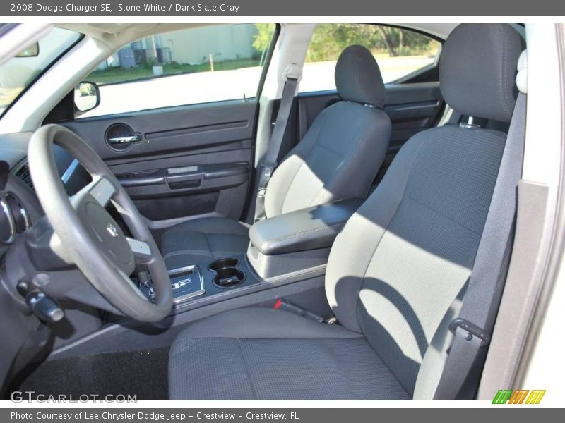 Stone White / Dark Slate Gray 2008 Dodge Charger SE