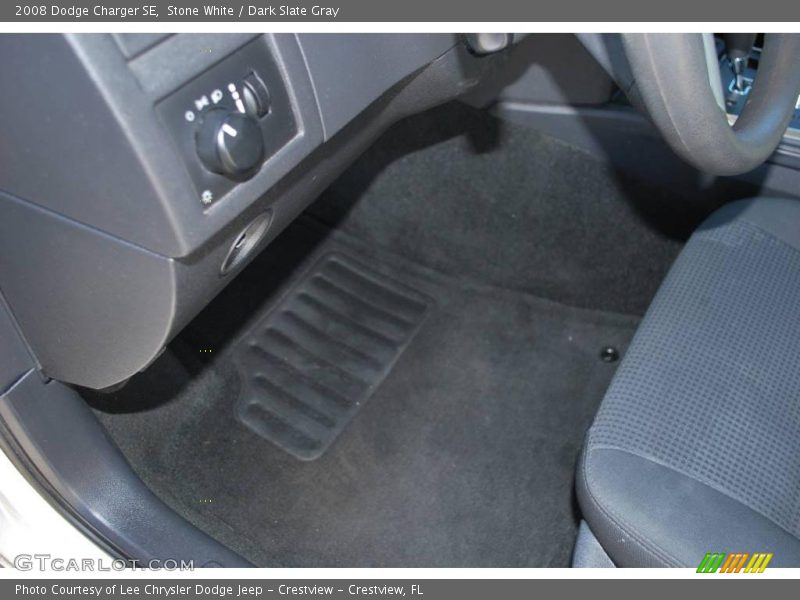 Stone White / Dark Slate Gray 2008 Dodge Charger SE