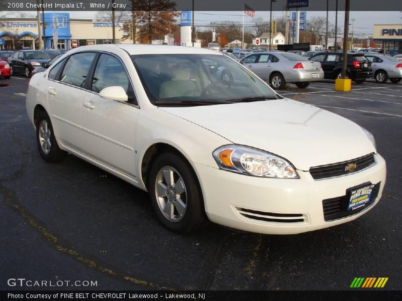 White / Gray 2008 Chevrolet Impala LT