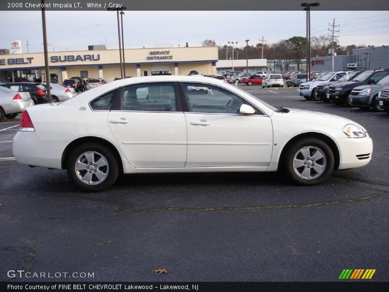 White / Gray 2008 Chevrolet Impala LT