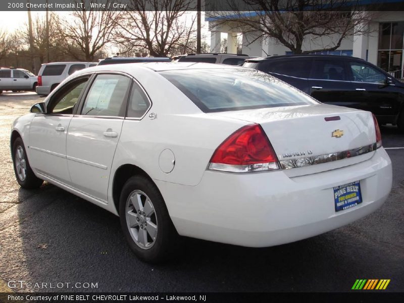 White / Gray 2008 Chevrolet Impala LT