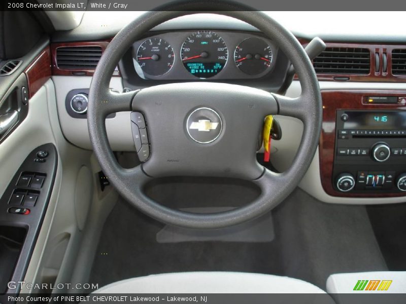 White / Gray 2008 Chevrolet Impala LT
