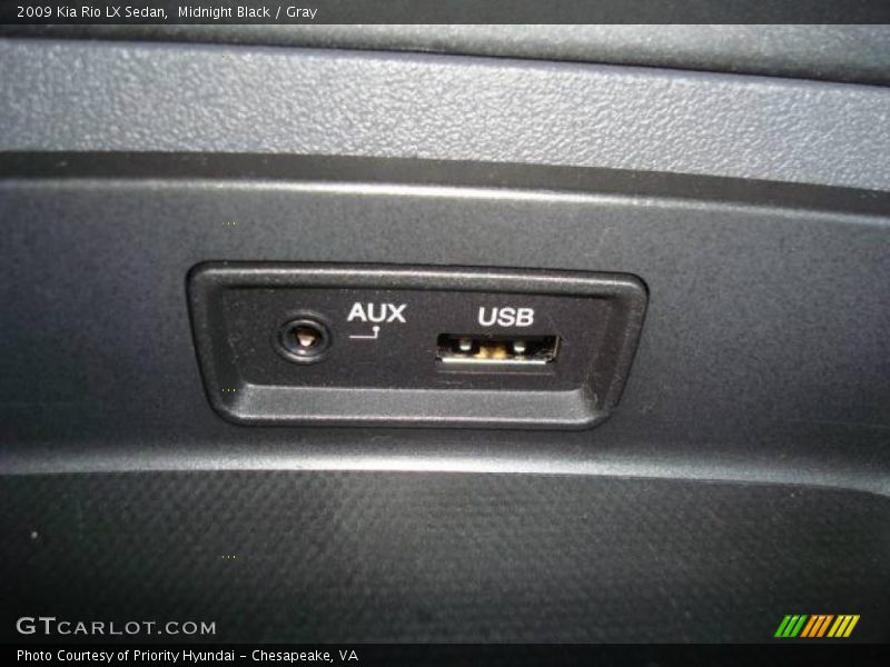 Midnight Black / Gray 2009 Kia Rio LX Sedan