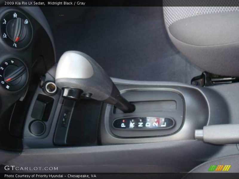 Midnight Black / Gray 2009 Kia Rio LX Sedan