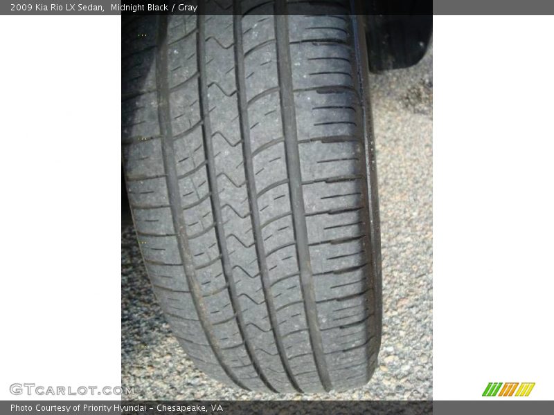Midnight Black / Gray 2009 Kia Rio LX Sedan