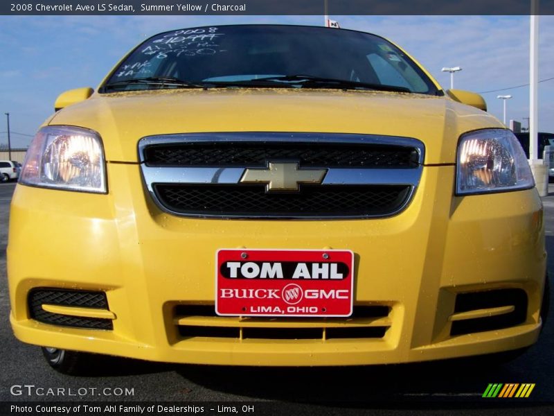Summer Yellow / Charcoal 2008 Chevrolet Aveo LS Sedan