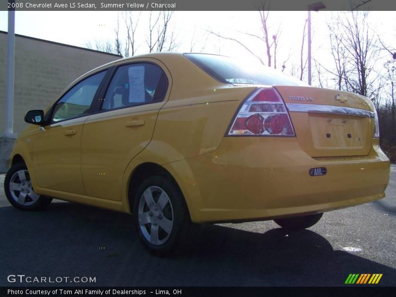 Summer Yellow / Charcoal 2008 Chevrolet Aveo LS Sedan