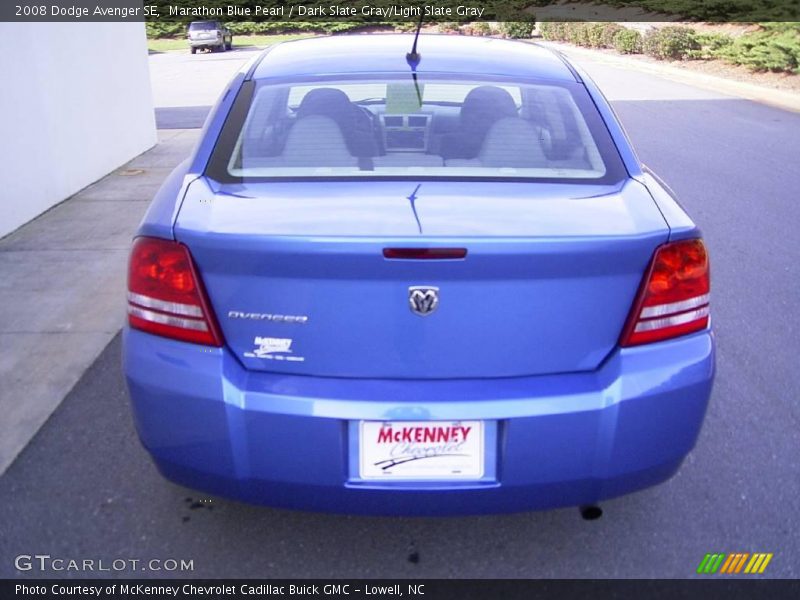 Marathon Blue Pearl / Dark Slate Gray/Light Slate Gray 2008 Dodge Avenger SE