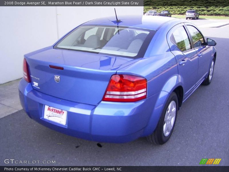 Marathon Blue Pearl / Dark Slate Gray/Light Slate Gray 2008 Dodge Avenger SE