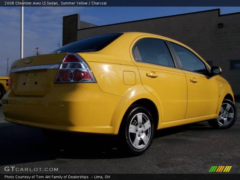 Summer Yellow / Charcoal 2008 Chevrolet Aveo LS Sedan