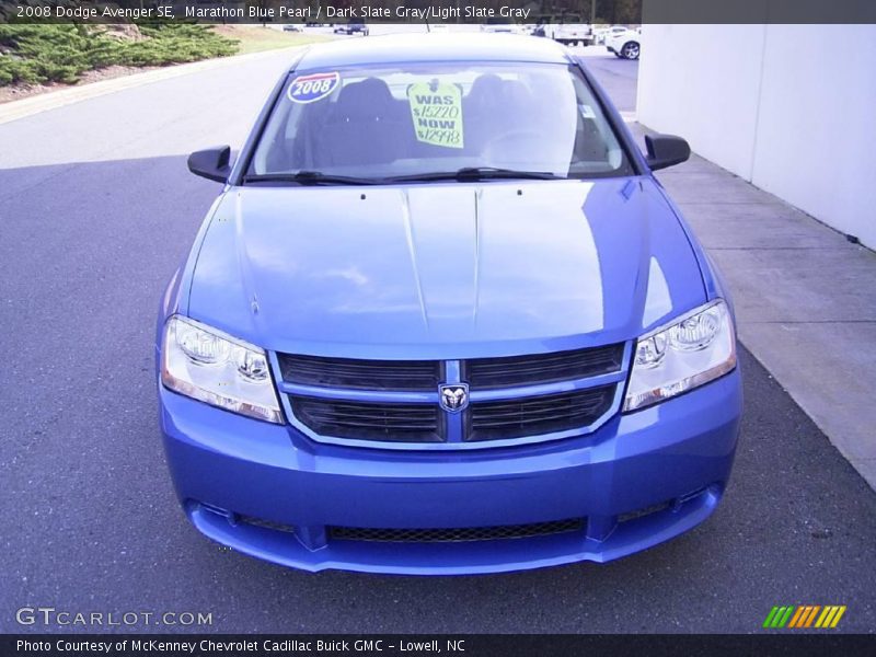 Marathon Blue Pearl / Dark Slate Gray/Light Slate Gray 2008 Dodge Avenger SE