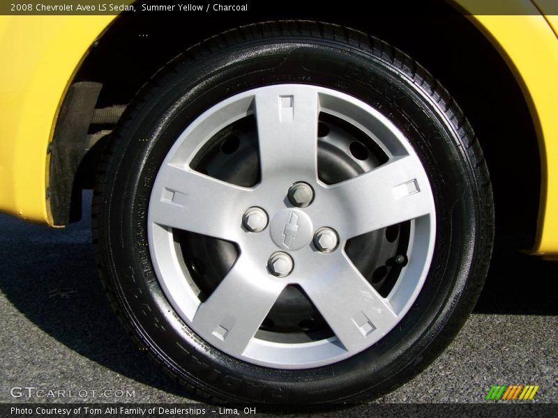 Summer Yellow / Charcoal 2008 Chevrolet Aveo LS Sedan