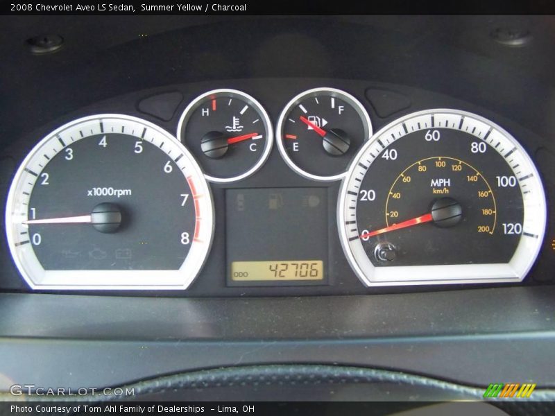 Summer Yellow / Charcoal 2008 Chevrolet Aveo LS Sedan