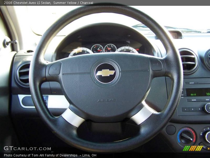Summer Yellow / Charcoal 2008 Chevrolet Aveo LS Sedan