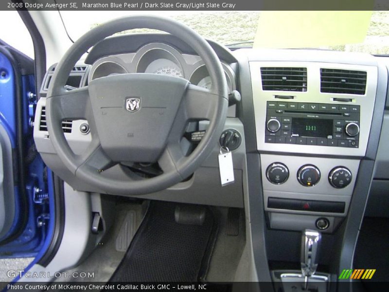 Marathon Blue Pearl / Dark Slate Gray/Light Slate Gray 2008 Dodge Avenger SE
