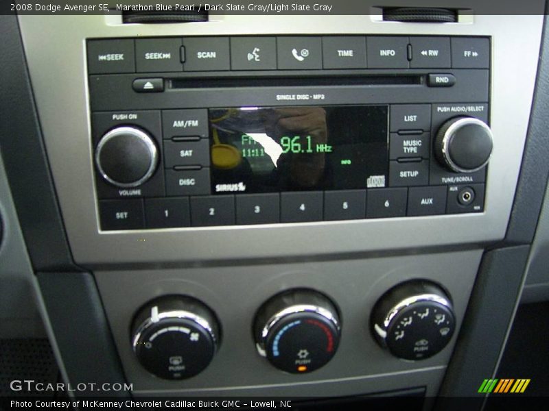 Marathon Blue Pearl / Dark Slate Gray/Light Slate Gray 2008 Dodge Avenger SE