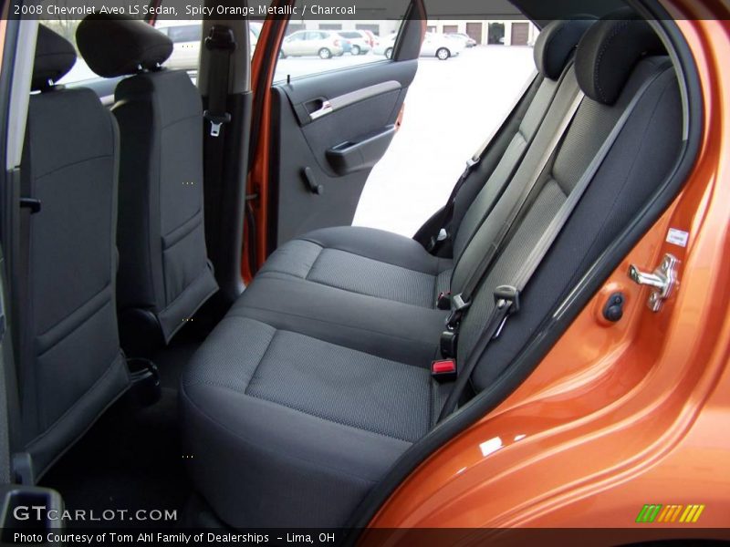 Spicy Orange Metallic / Charcoal 2008 Chevrolet Aveo LS Sedan