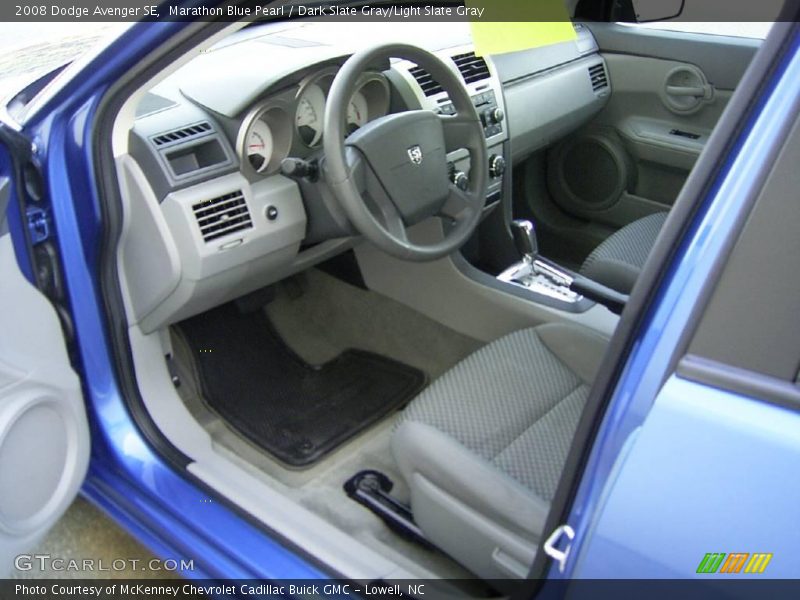 Marathon Blue Pearl / Dark Slate Gray/Light Slate Gray 2008 Dodge Avenger SE