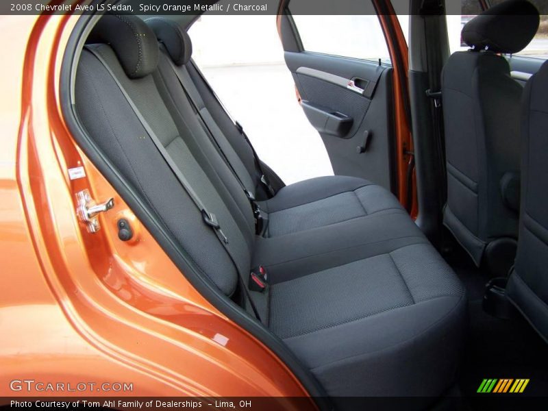 Spicy Orange Metallic / Charcoal 2008 Chevrolet Aveo LS Sedan