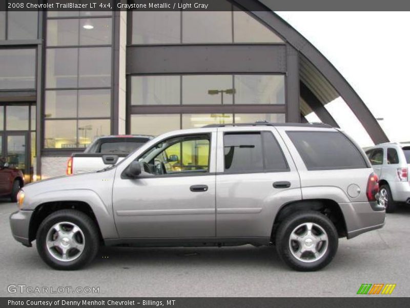Graystone Metallic / Light Gray 2008 Chevrolet TrailBlazer LT 4x4