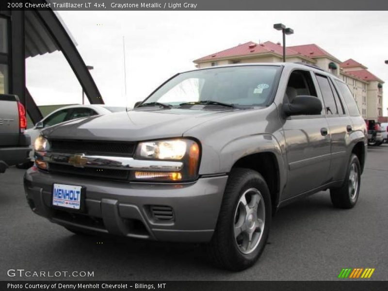 Graystone Metallic / Light Gray 2008 Chevrolet TrailBlazer LT 4x4