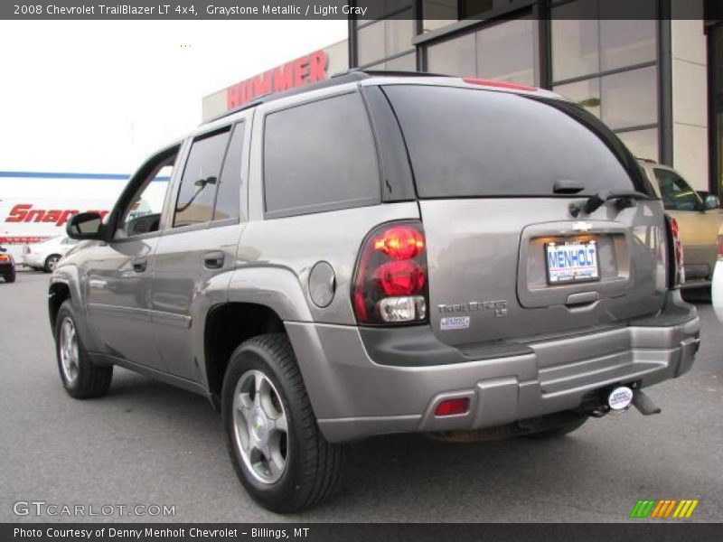 Graystone Metallic / Light Gray 2008 Chevrolet TrailBlazer LT 4x4