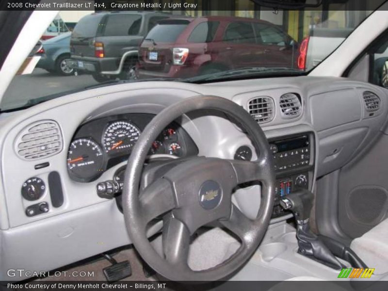 Graystone Metallic / Light Gray 2008 Chevrolet TrailBlazer LT 4x4