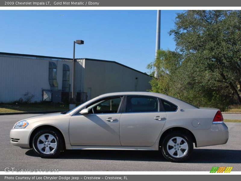 Gold Mist Metallic / Ebony 2009 Chevrolet Impala LT