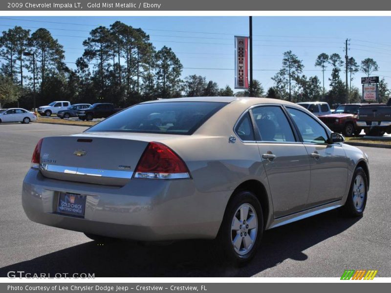 Gold Mist Metallic / Ebony 2009 Chevrolet Impala LT