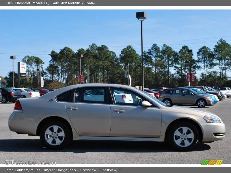 Gold Mist Metallic / Ebony 2009 Chevrolet Impala LT