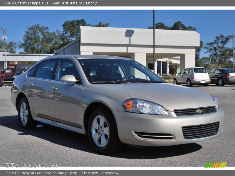 Gold Mist Metallic / Ebony 2009 Chevrolet Impala LT