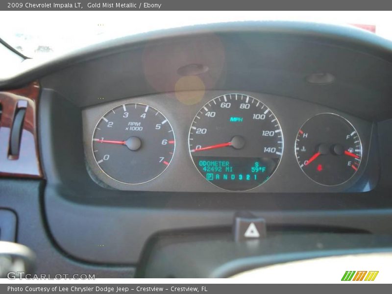 Gold Mist Metallic / Ebony 2009 Chevrolet Impala LT
