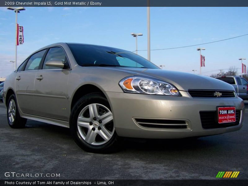 Gold Mist Metallic / Ebony 2009 Chevrolet Impala LS