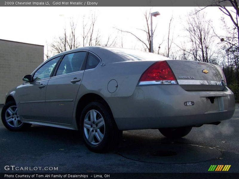 Gold Mist Metallic / Ebony 2009 Chevrolet Impala LS