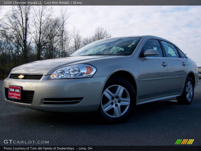 Gold Mist Metallic / Ebony 2009 Chevrolet Impala LS