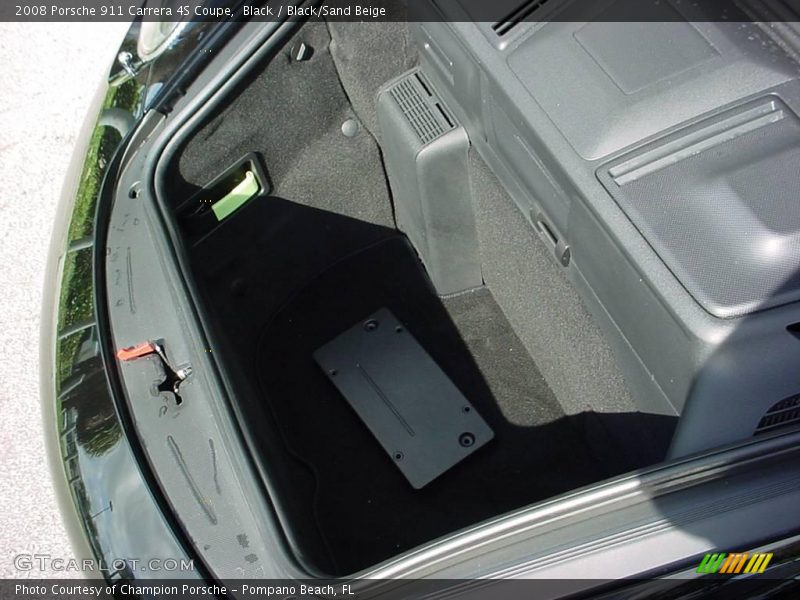 Black / Black/Sand Beige 2008 Porsche 911 Carrera 4S Coupe