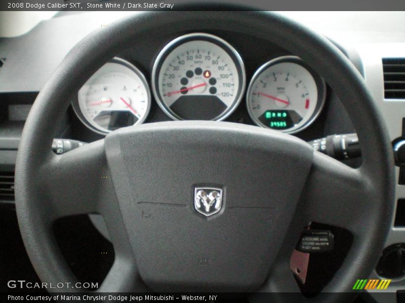 Stone White / Dark Slate Gray 2008 Dodge Caliber SXT