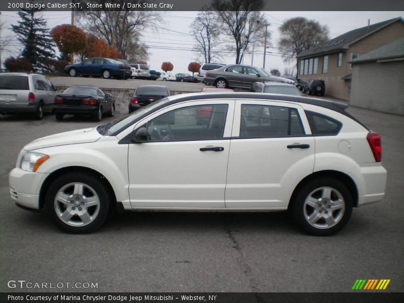 Stone White / Dark Slate Gray 2008 Dodge Caliber SXT