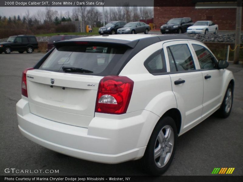 Stone White / Dark Slate Gray 2008 Dodge Caliber SXT