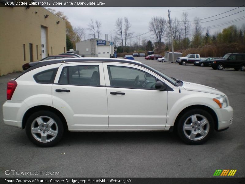 Stone White / Dark Slate Gray 2008 Dodge Caliber SXT