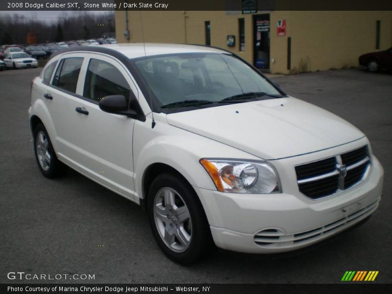 Stone White / Dark Slate Gray 2008 Dodge Caliber SXT