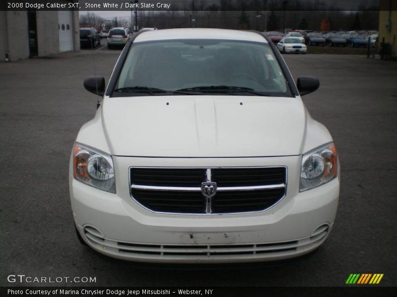 Stone White / Dark Slate Gray 2008 Dodge Caliber SXT
