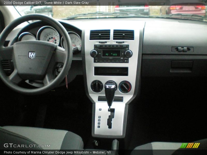 Stone White / Dark Slate Gray 2008 Dodge Caliber SXT