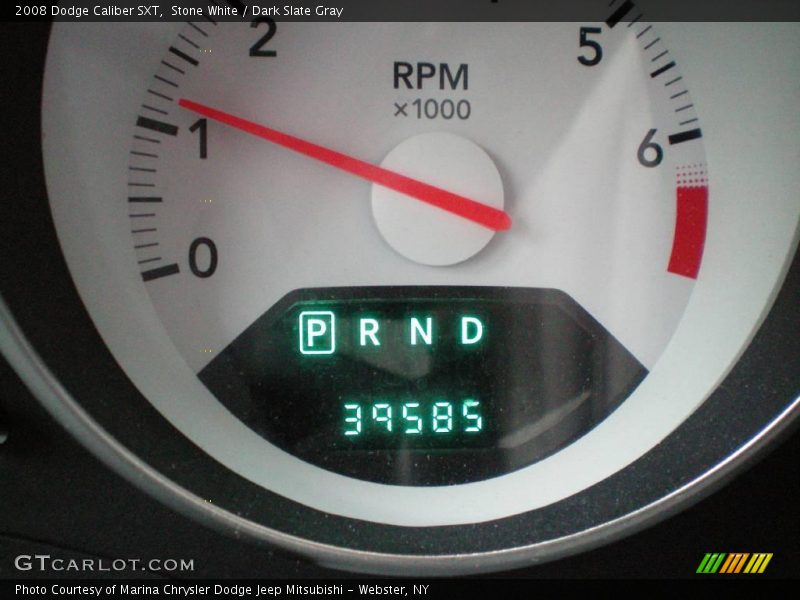 Stone White / Dark Slate Gray 2008 Dodge Caliber SXT