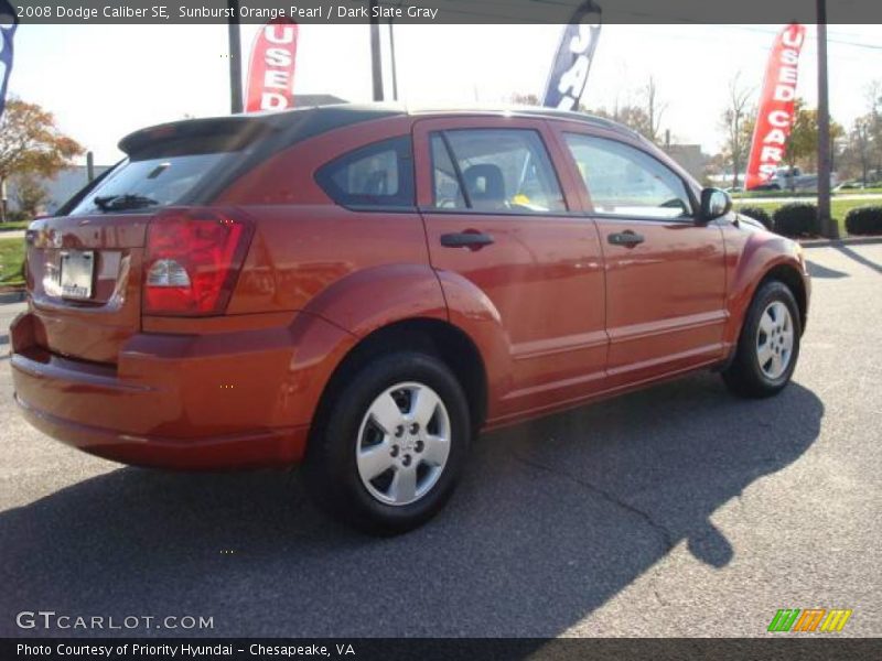 Sunburst Orange Pearl / Dark Slate Gray 2008 Dodge Caliber SE