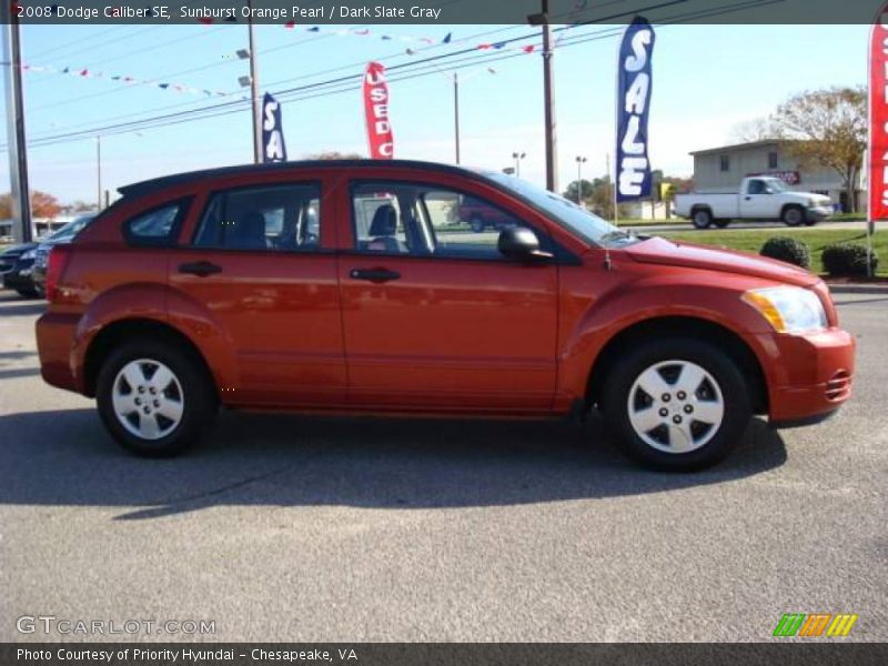 Sunburst Orange Pearl / Dark Slate Gray 2008 Dodge Caliber SE