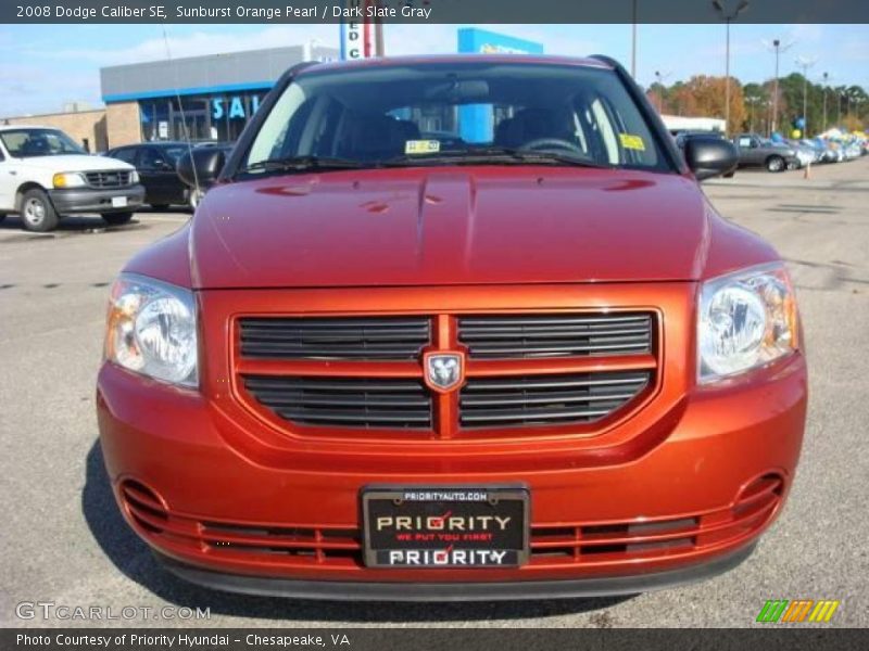 Sunburst Orange Pearl / Dark Slate Gray 2008 Dodge Caliber SE