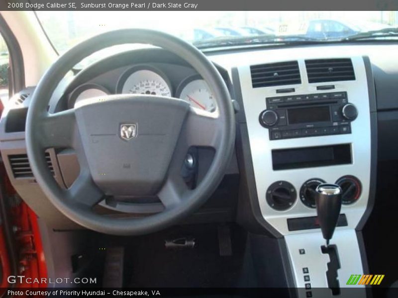 Sunburst Orange Pearl / Dark Slate Gray 2008 Dodge Caliber SE