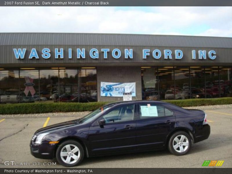 Dark Amethyst Metallic / Charcoal Black 2007 Ford Fusion SE