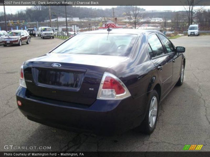 Dark Amethyst Metallic / Charcoal Black 2007 Ford Fusion SE